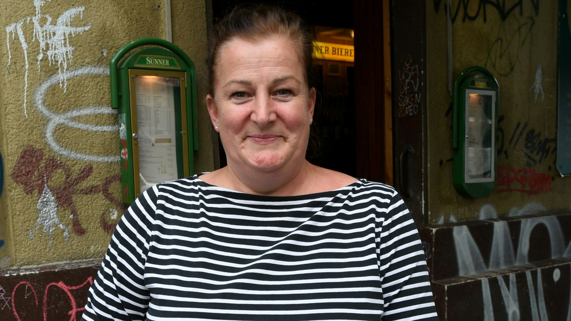 Maureen Wolf, Wirtin „Bei Oma Kleinmann“ auf der Zülpicher Straße.