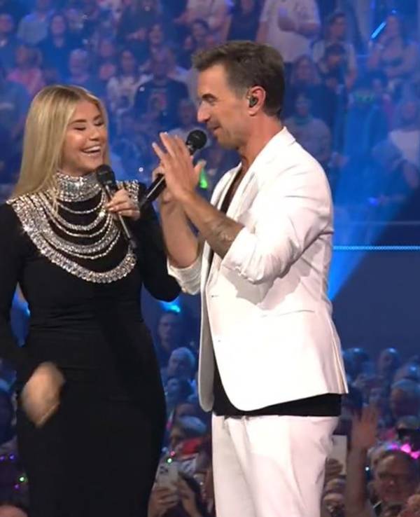 Florian Silbereisen und Beatrice Egli beim „Schlagerboom 2024 “