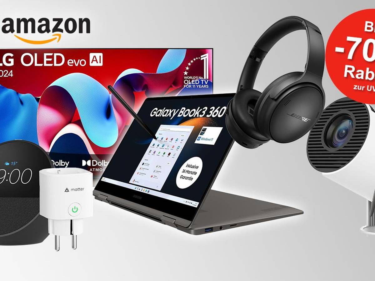 Darstellung von Technik Highlights aus dem Amazon Technik Sale
