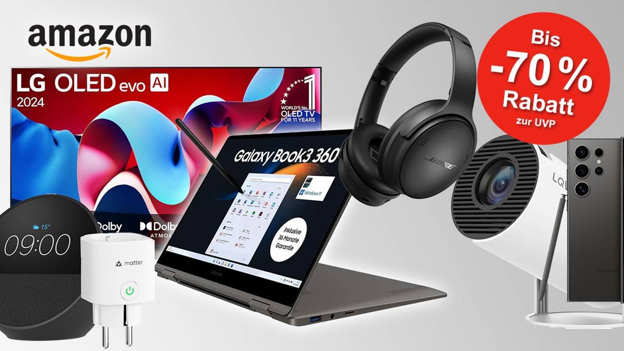 Darstellung von Technik Highlights aus dem Amazon Technik Sale