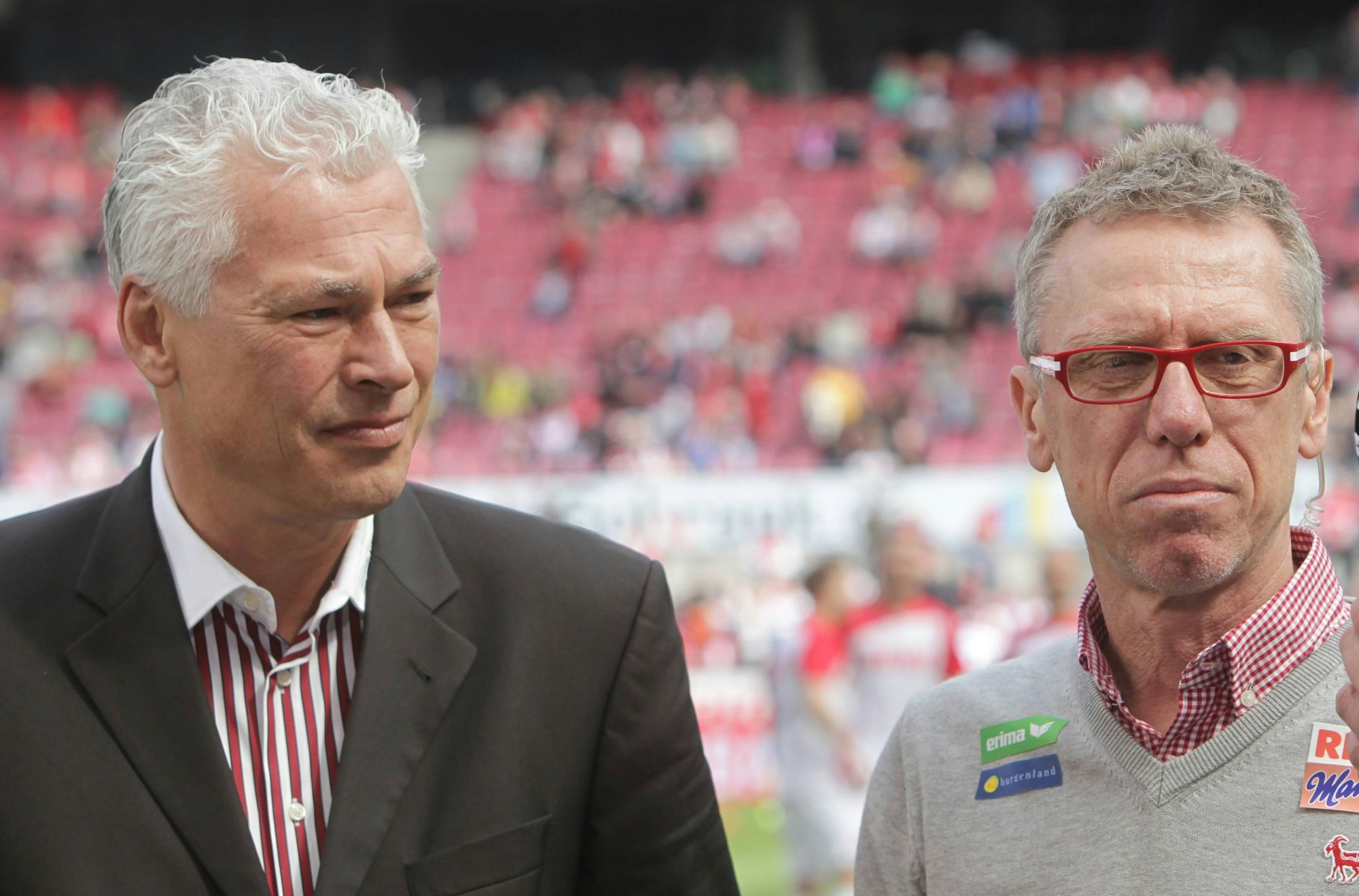 Toni Polster und Peter Stöger 2015 beim 1. FC Köln.