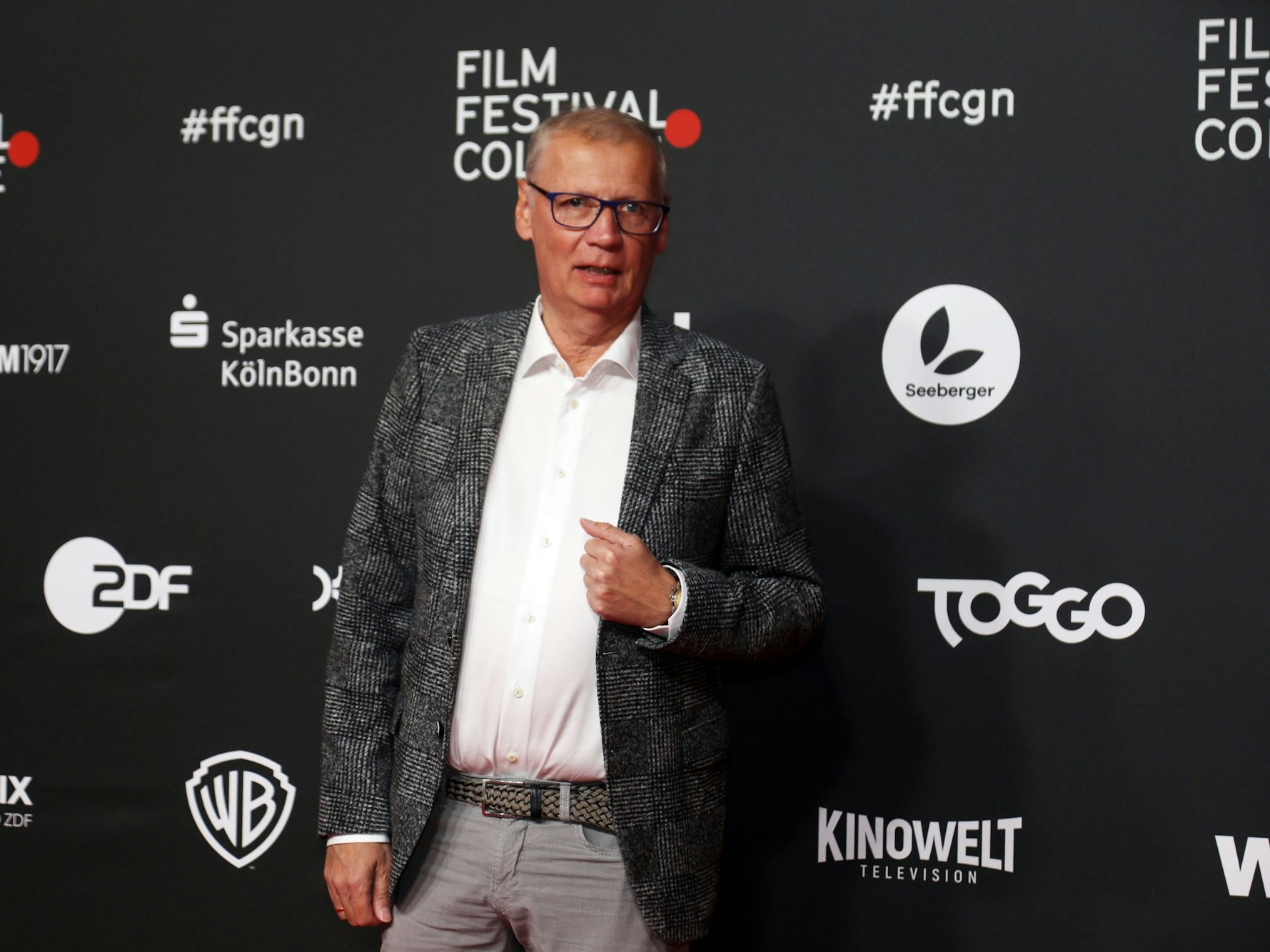 Günther Jauch bei der Premiere des Dokumentarfilms „Hape Kerkeling - total Normal“ im Filmpalast auf den Ringen.