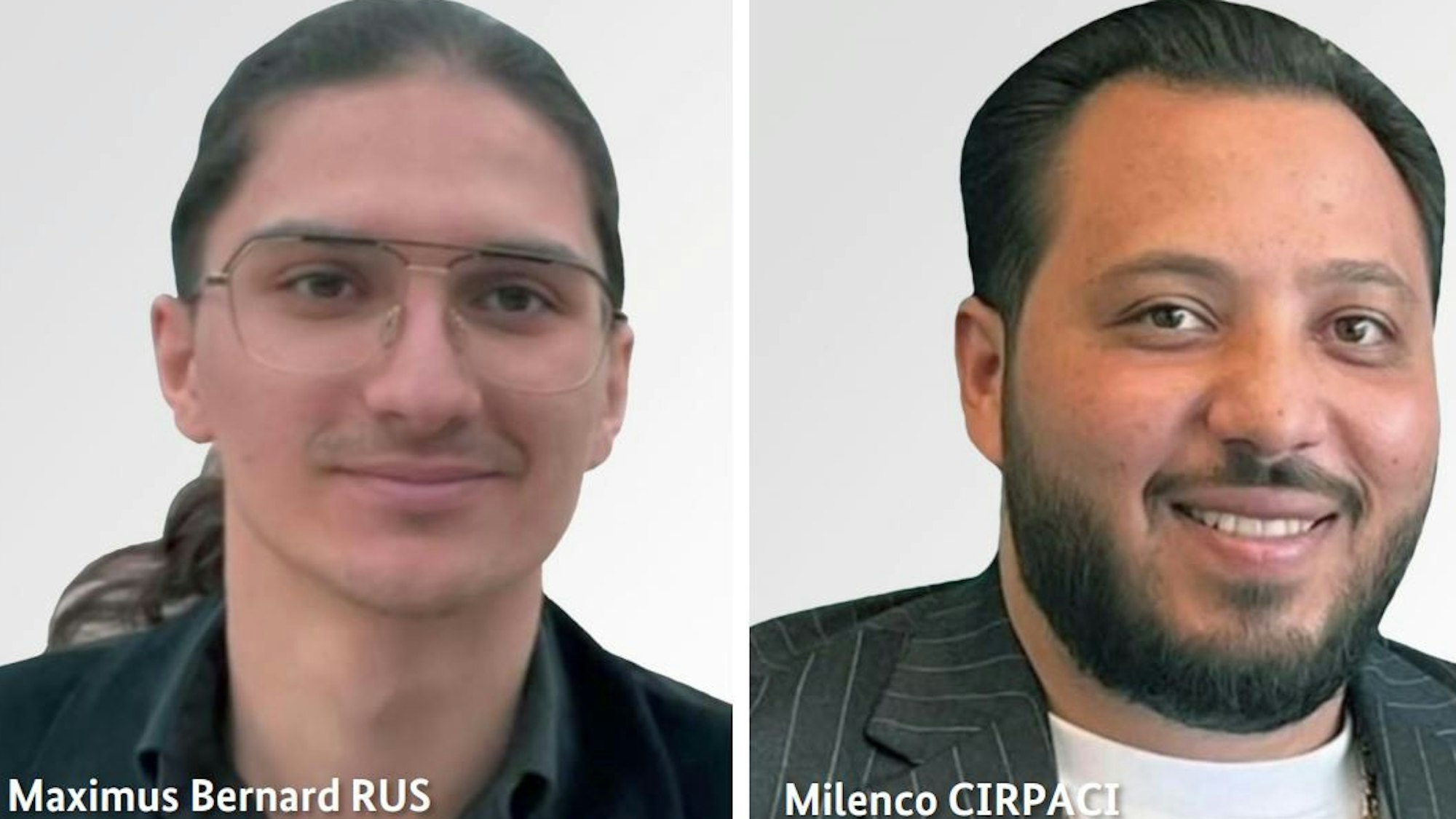 Blutiger Raub an der A3 am 17. Juli 2024: Auf dem Rastplatz „Logebachtal-West“ bei Bad Honnef ist ein Pärchen ausgeraubt worden. Die beiden mutmaßlichen Täter, Maximus Bernard Rus und Milenco Cirpaci (rechts auf dem Foto), stachen mehrfach auf die Opfer ein und verletzten diese schwer.