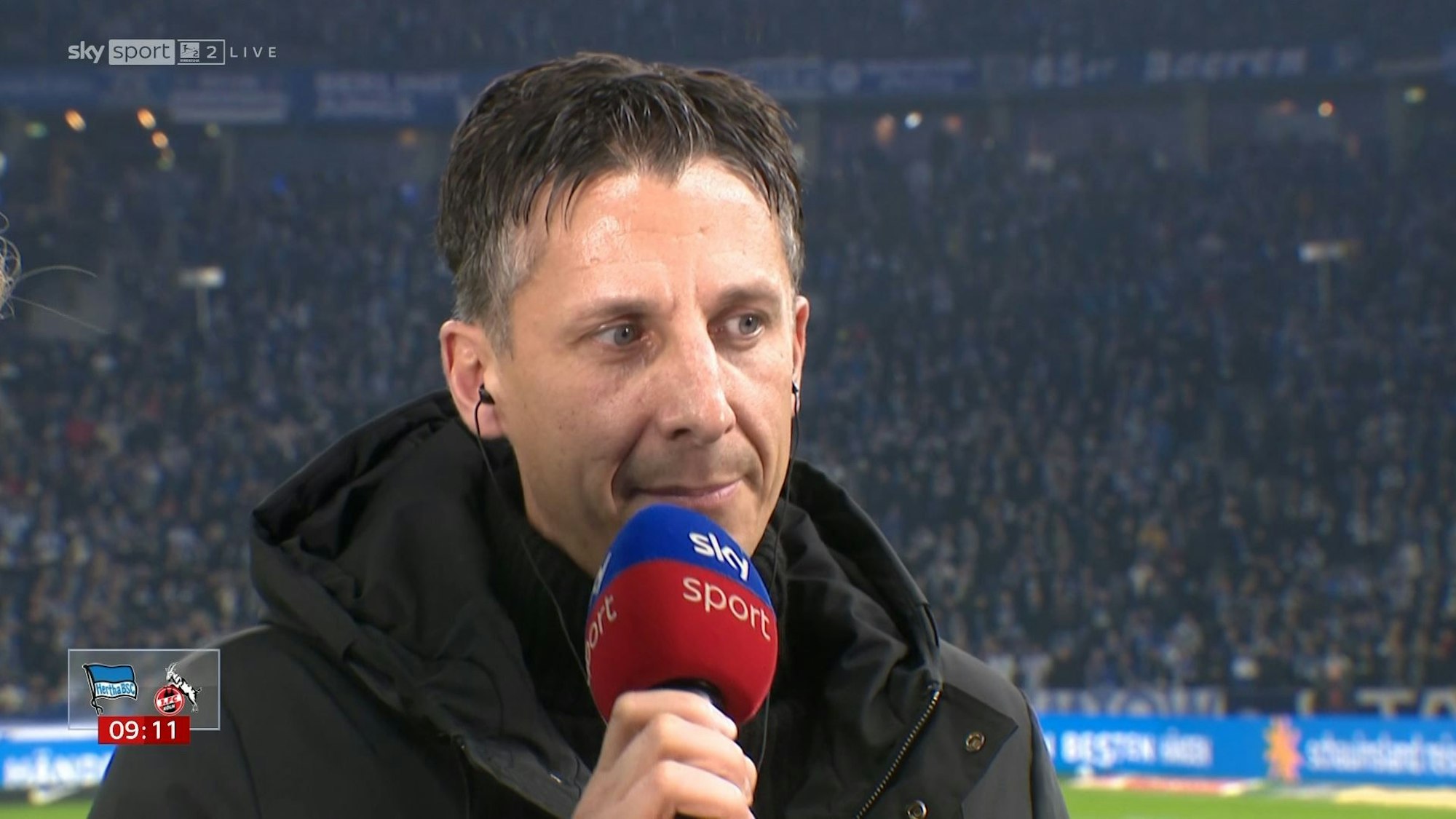 Christian Keller im Sky-Interview vor dem Spiel des 1. FC Köln.