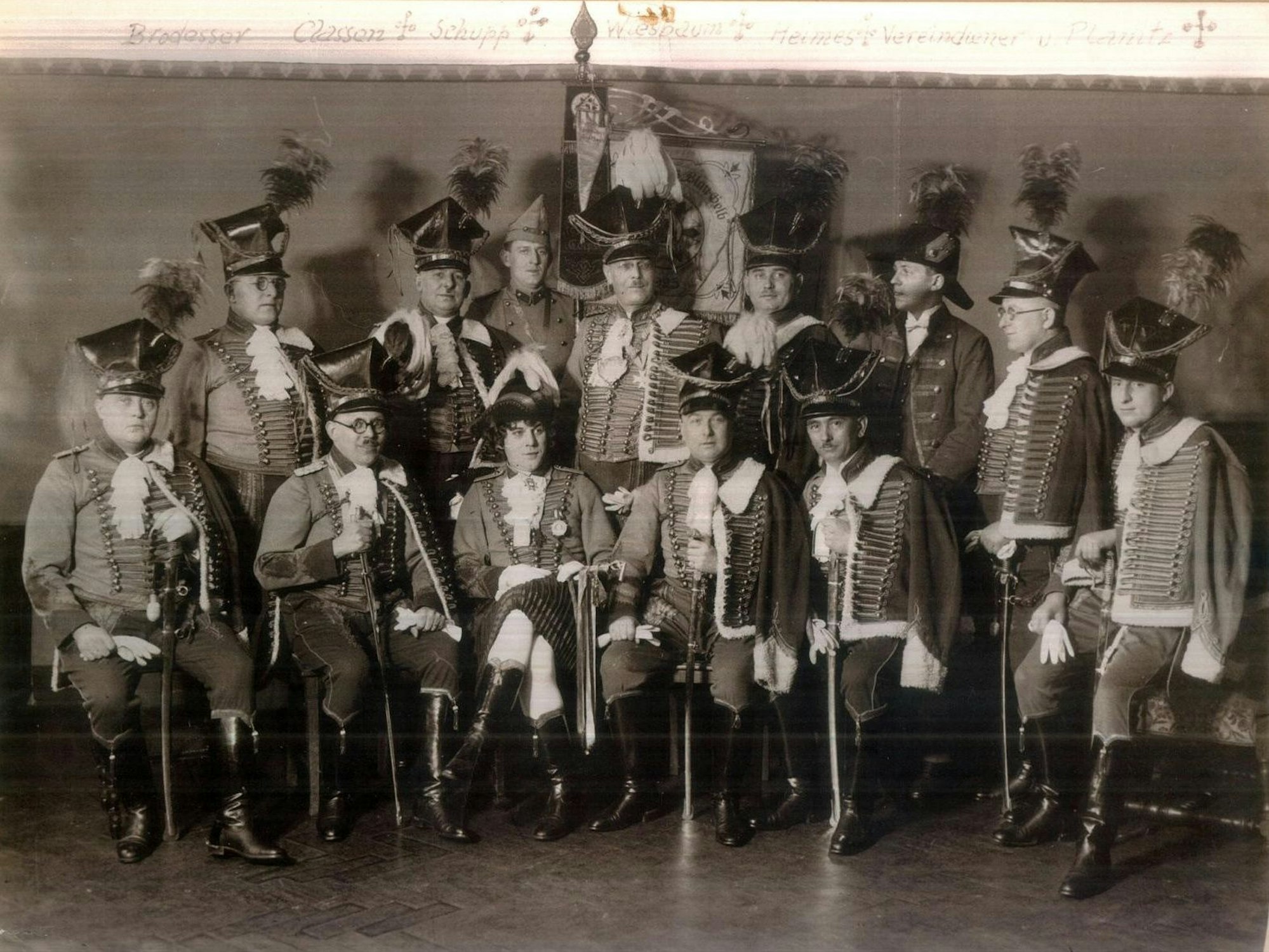 Gründungsmitglieder Treuer Husar.