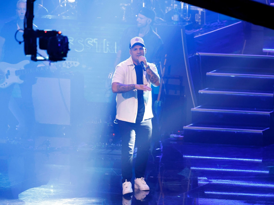 Sänger Pietro Lombardi in der ZDF-Musikshow Die Giovanni Zarrella Show in der Westfalenhalle Dortmund. Dortmund, 24.08.2024 NRW Deutschland