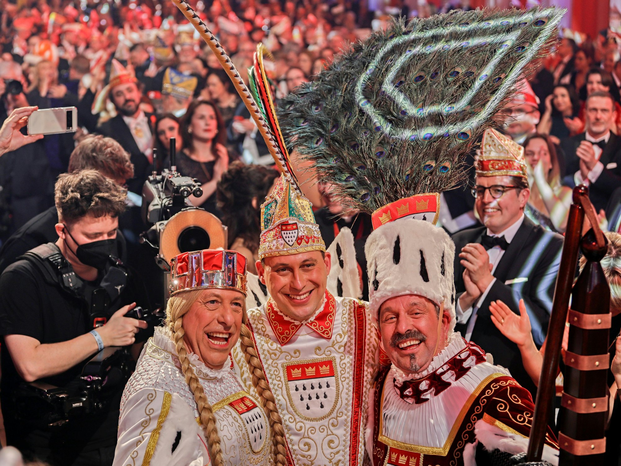 Dreigestirn von der KG Treuer Husar.