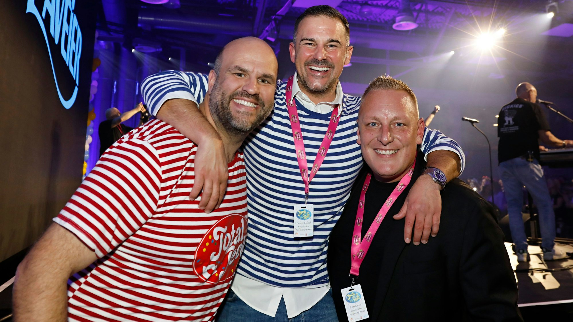 Björn Merklinghaus, Dennis Scheer und Patrick Hein bei Jeck am Butz.