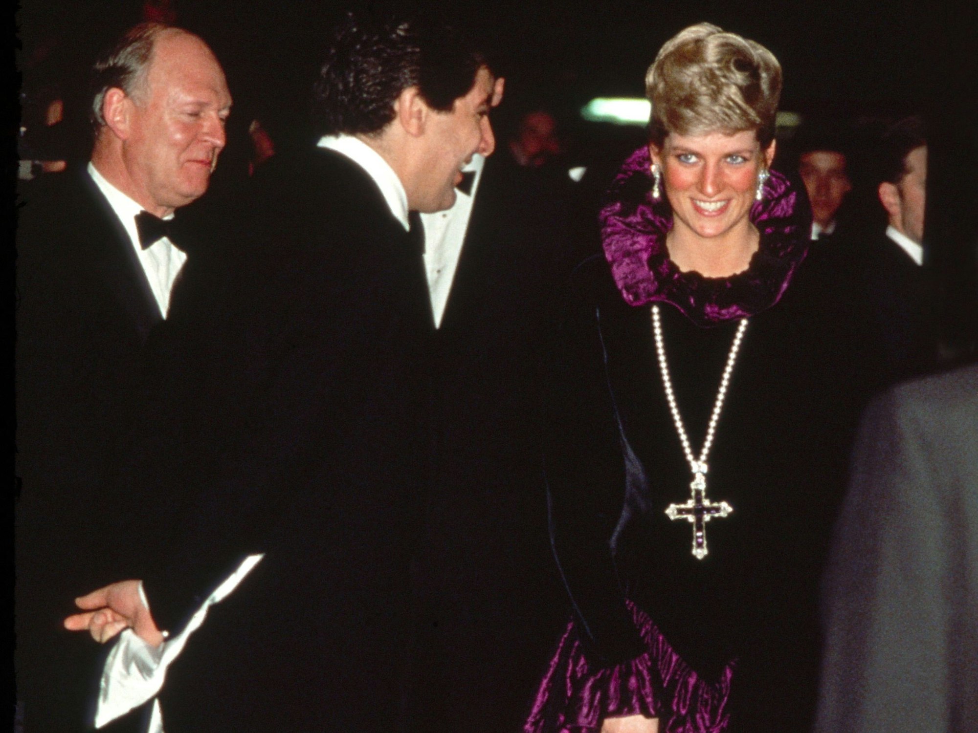 Diana, Prinzessin von Wales, kommt zu einer Birthright-Wohltätigkeitsgala.