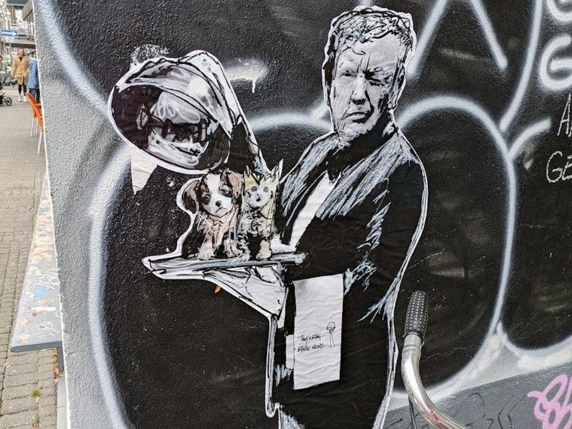 Dieses Trump-Graffiti wurde in Köln-Ehrenfeld entdeckt.