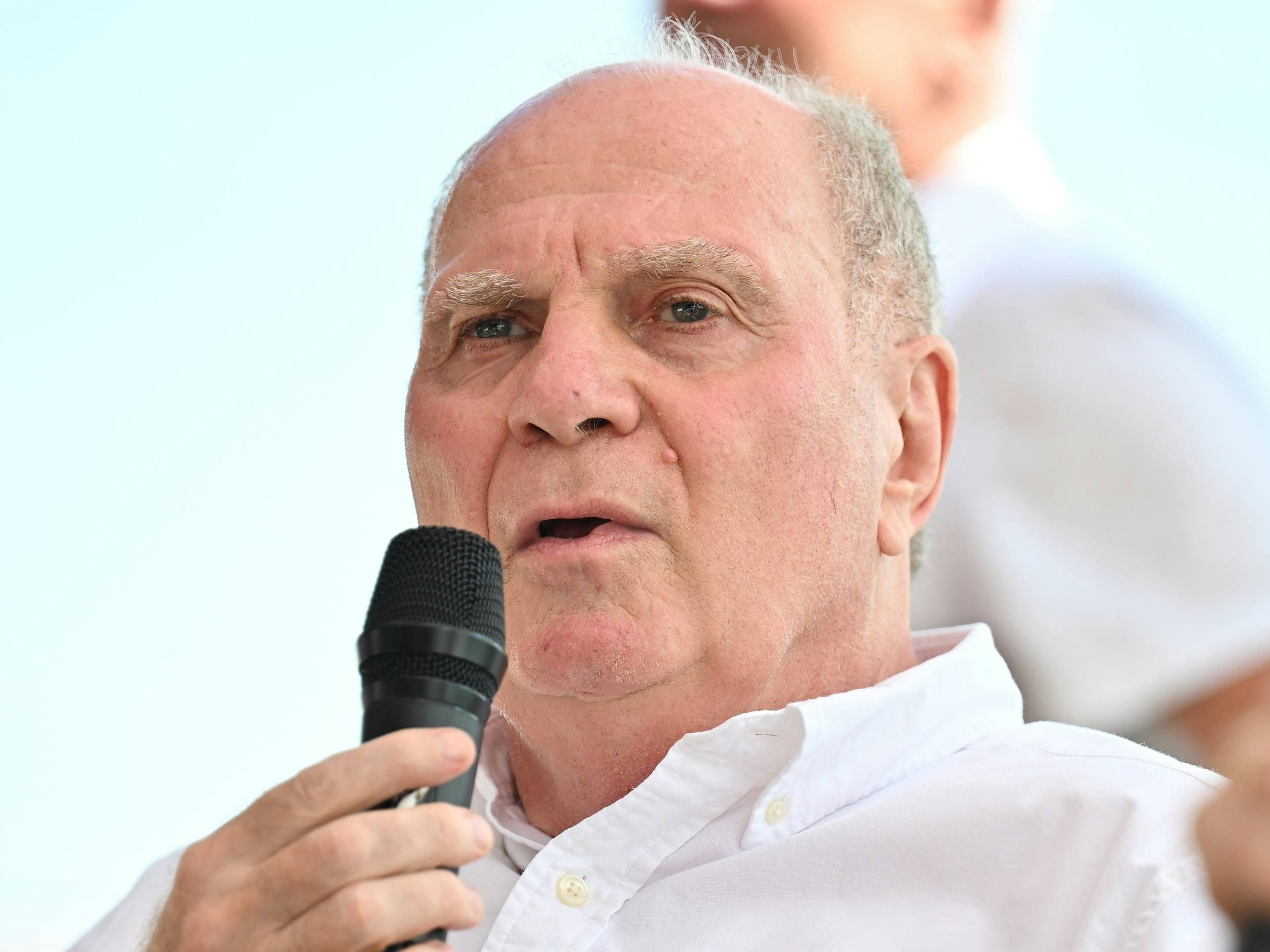 Uli Hoeneß am 21. Juli 2024 auf einer Veranstaltung des SV Seligenporten.