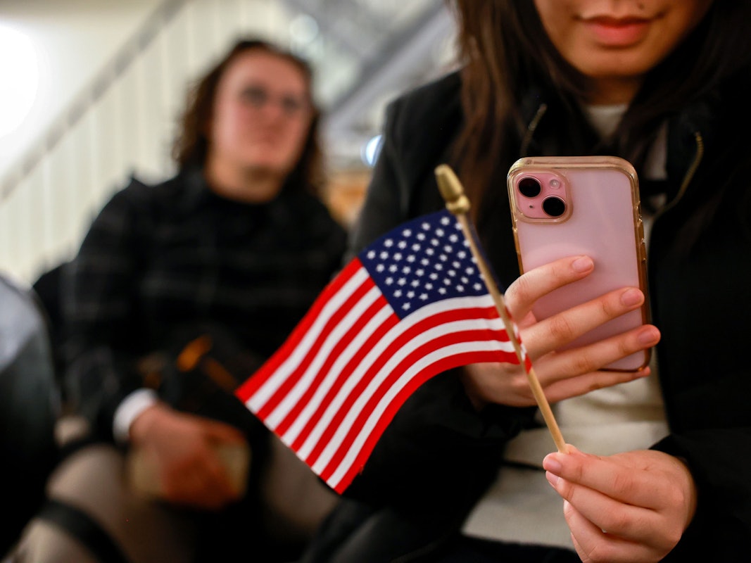 Wahlparty des Vereins Amerikahaus zur Wahl eines neuen Präsidenten in den USA im Alten Pfandhaus.