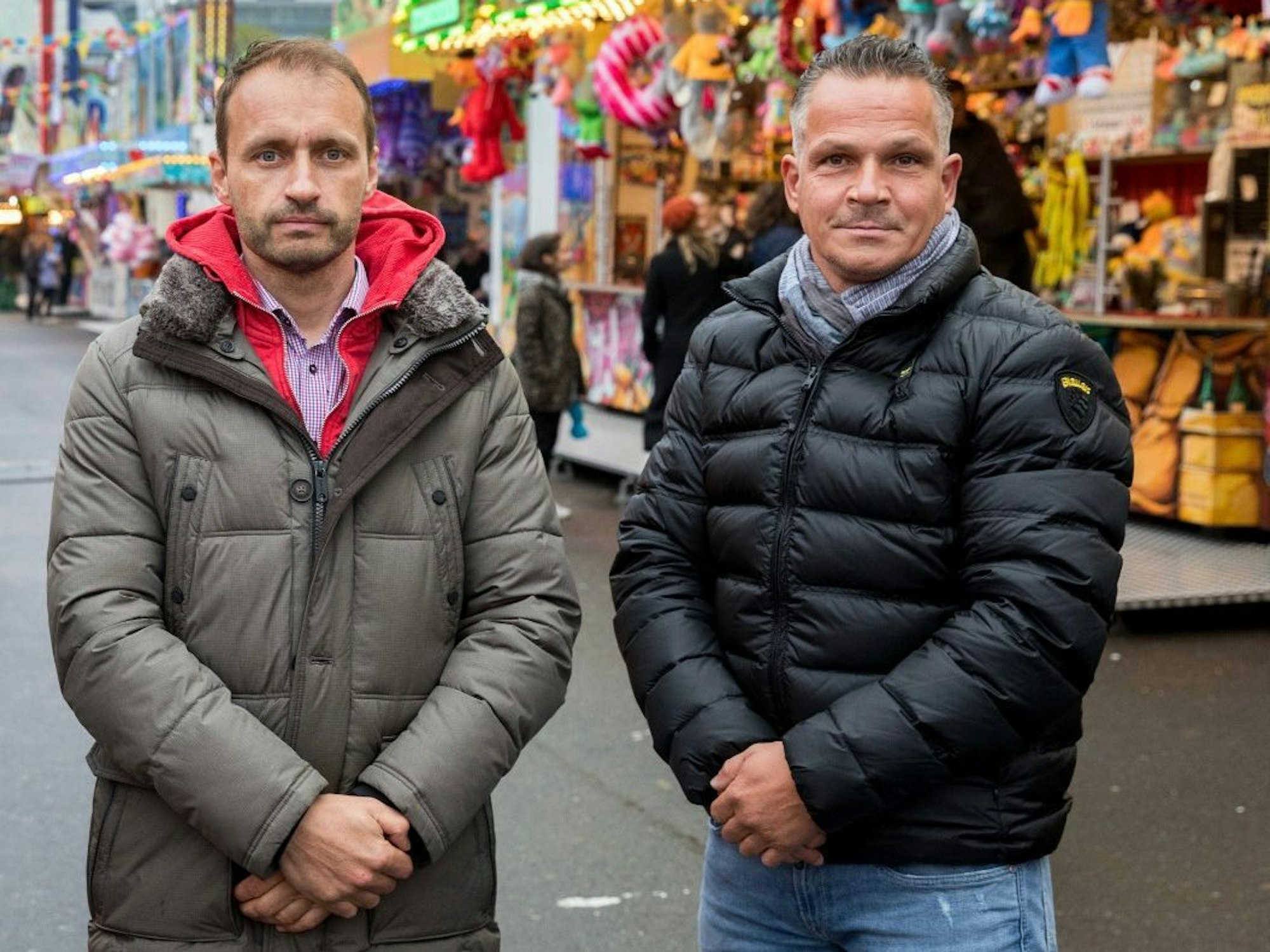 Die GKS-Vorstandsmitglieder Willi Krameyer (l.) und Otti Weber, hier zu sehen am 26. April 2022.
