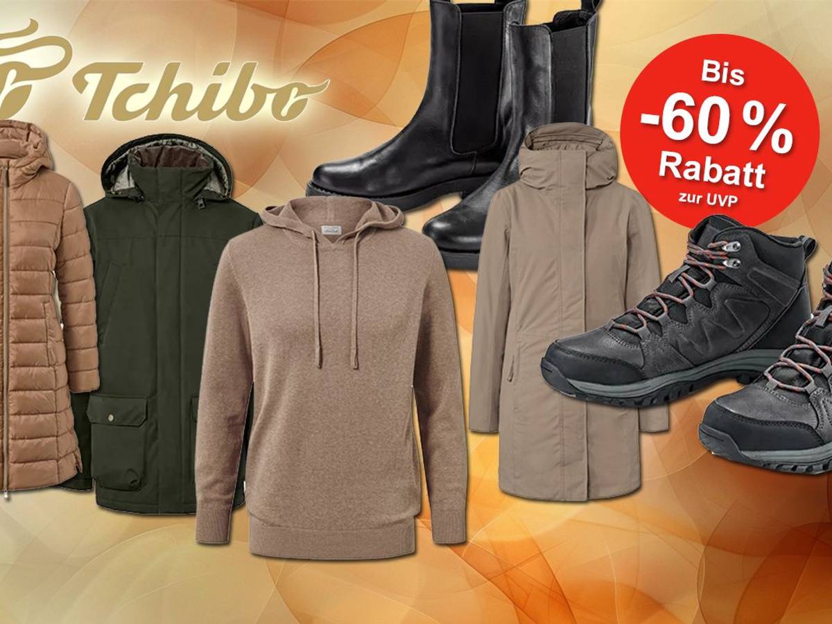 Darstellung von Herbst- und Wintermode im Sale bei Tchibo mit bis zu 60% Rabatt