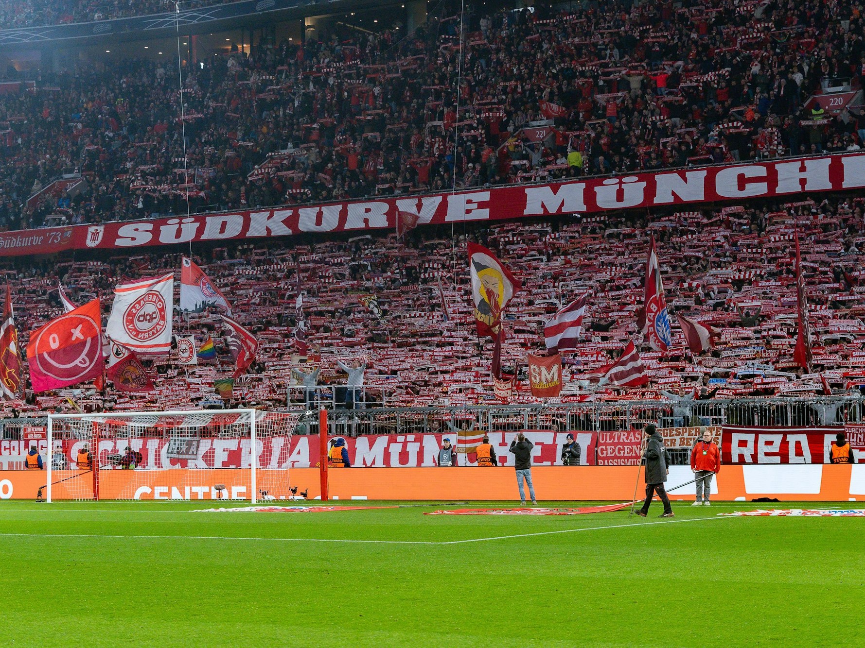 Die Südkurve des FC Bayern.