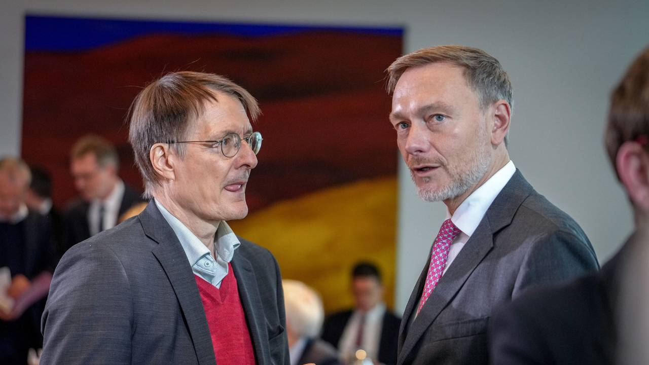 Karl Lauterbach und Christian Lindner im Gespräch.