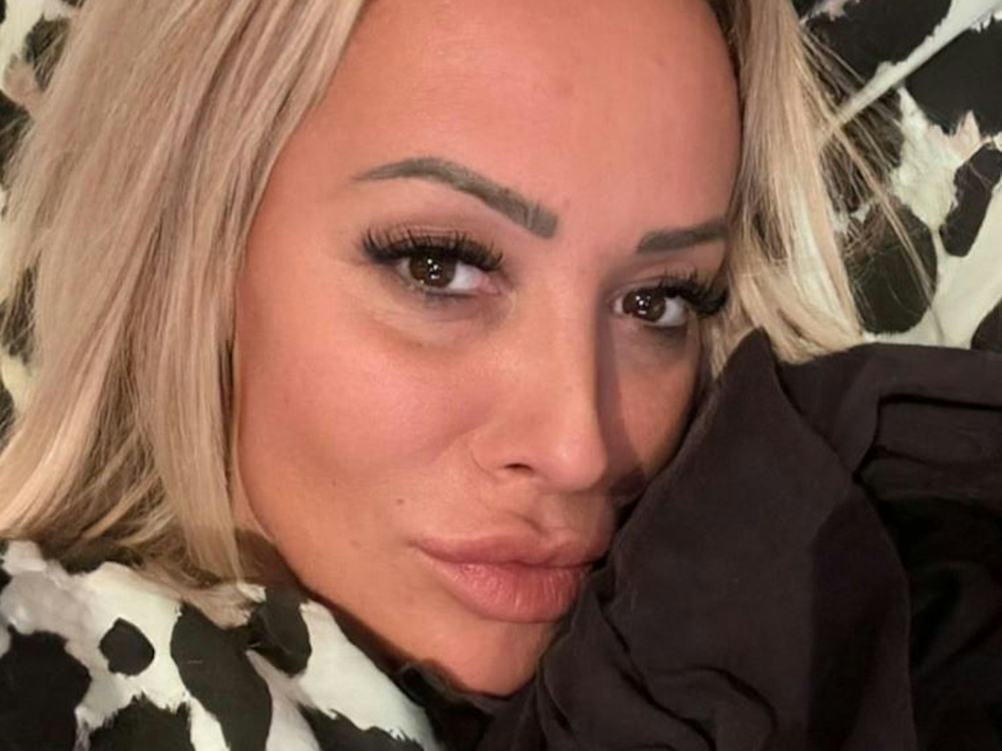 Cora Schumacher, hier auf einem Selfie, das sie am 27. Januar 2023 auf Instagram veröffentlicht hat, meldet sich nach ihrem Social-Media-Rückzug zurück.