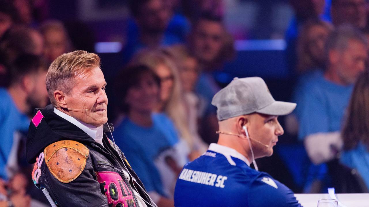 Dieter Bohlen (links) und Pietro Lombardi im „Deutschland sucht den Superstar“-Finale am 9. November 2024 in Köln