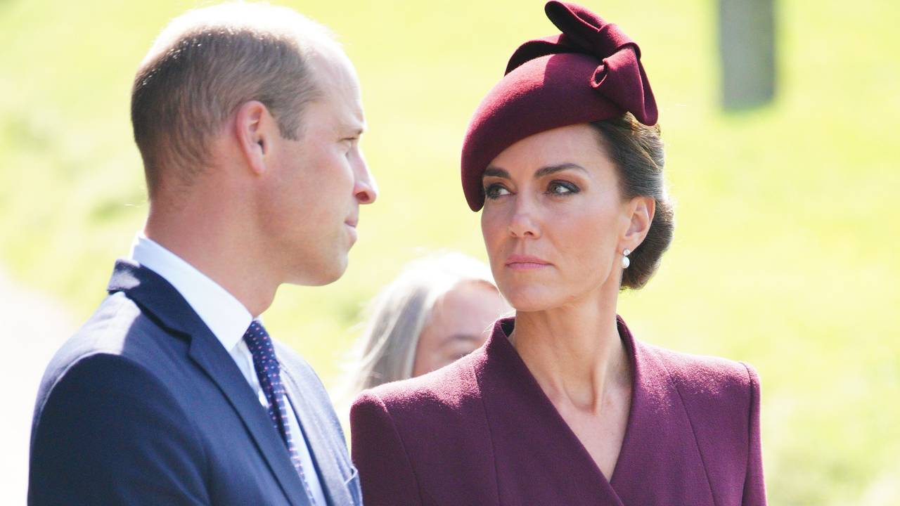 Prinzessin Kate und Prinz William reden miteinander.