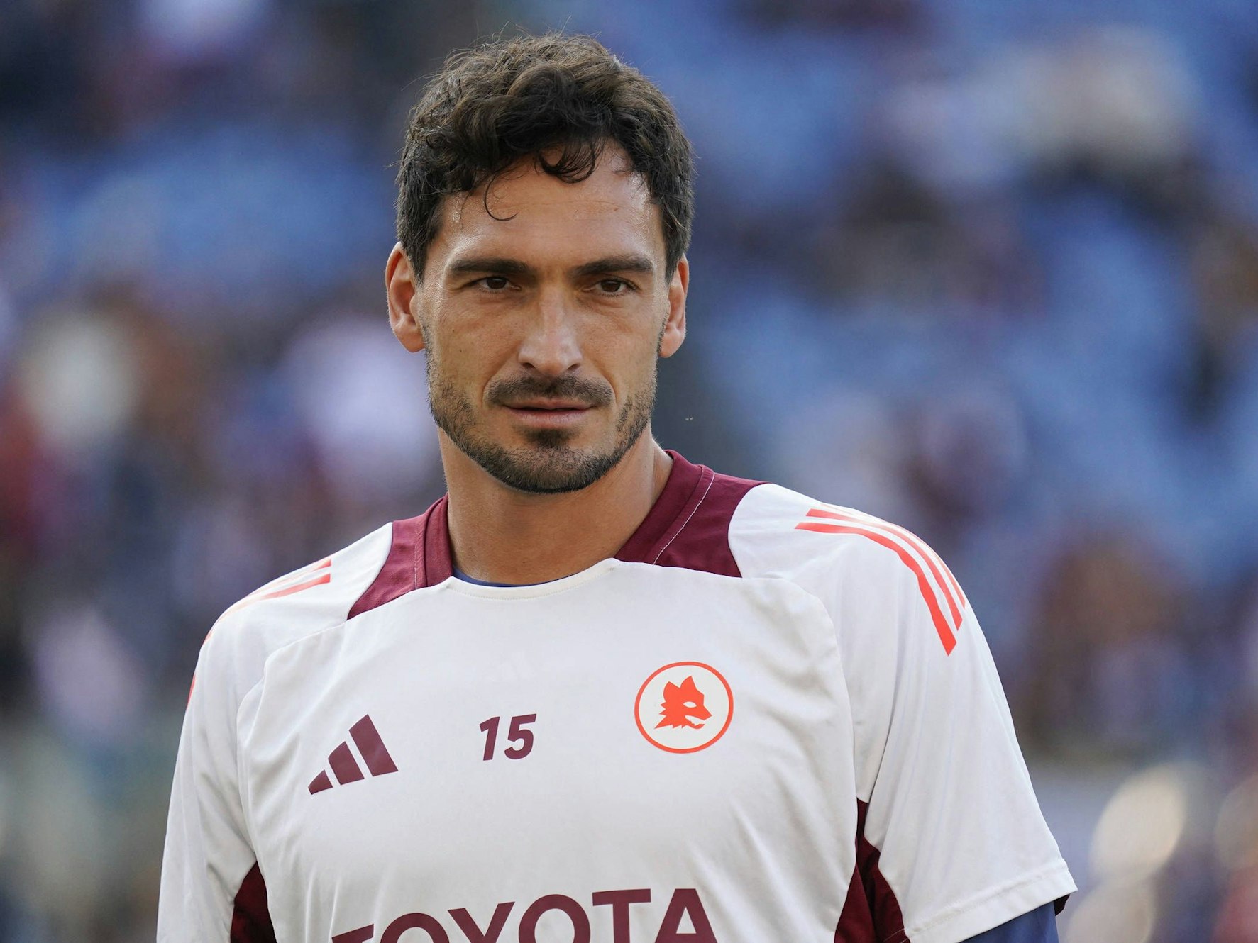 Mats Hummels beim Aufwärmen.