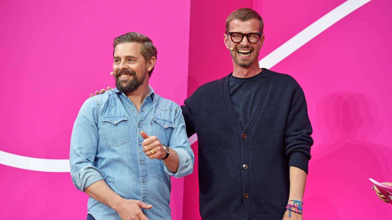 Klaas Heufer-Umlauf, Joko Winterscheidt bei der YESCON 5.0 in der Telekom Hauptstadtrepräsentanz in Berlin.