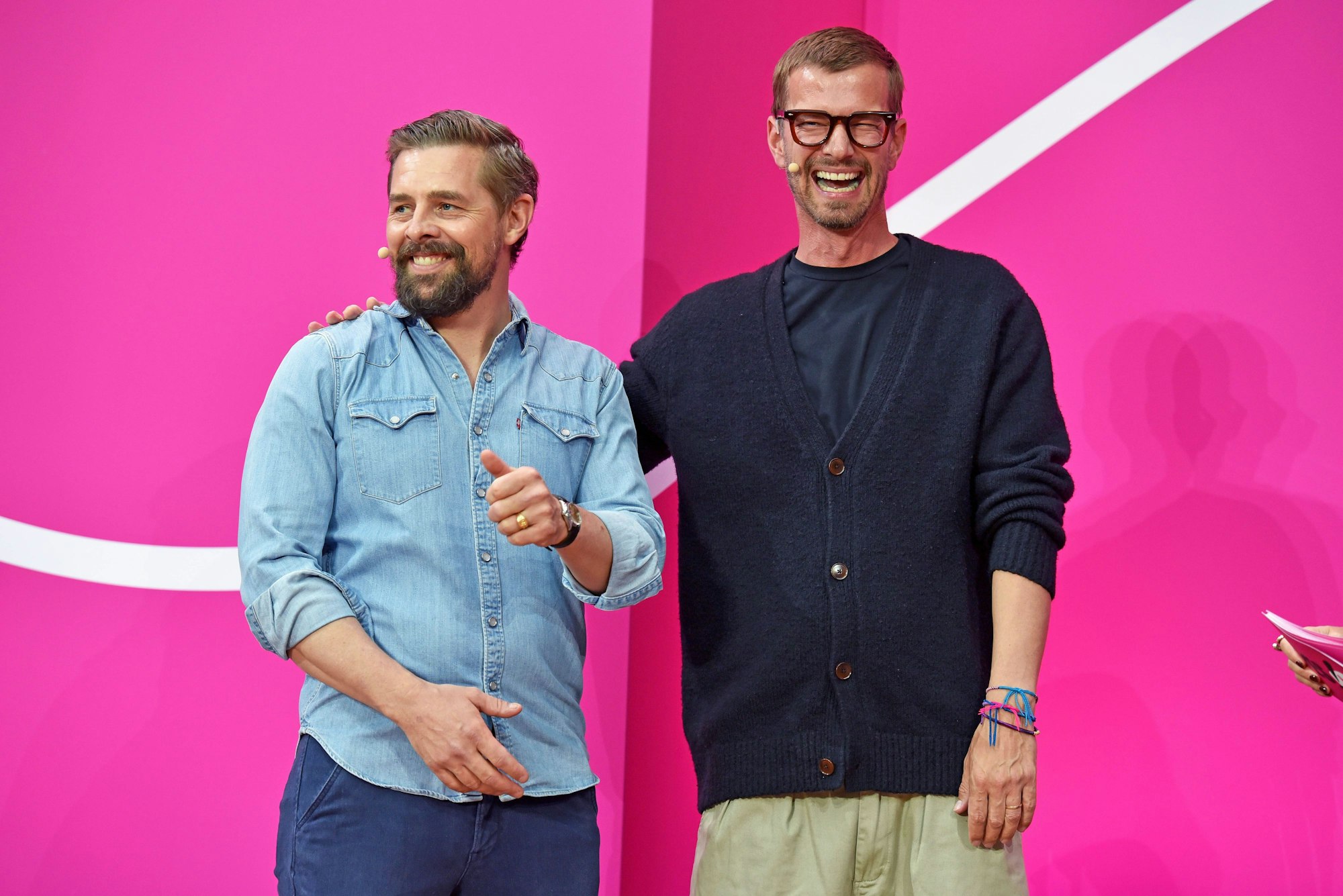 Klaas Heufer-Umlauf, Joko Winterscheidt bei der YESCON 5.0 in der Telekom Hauptstadtrepräsentanz in Berlin.