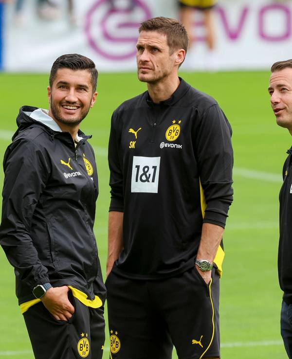 Das Dortmunder Triumvirat um Trainer Nuri Sahin, Sportdirektor Sebastian Kehl und Geschäftsführer Sport Lars Ricken