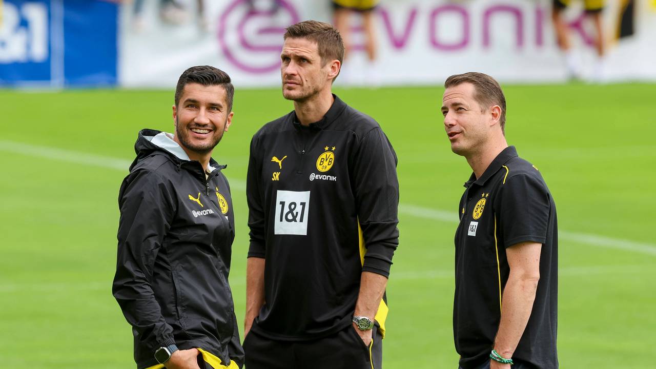 Das Dortmunder Triumvirat um Trainer Nuri Sahin, Sportdirektor Sebastian Kehl und Geschäftsführer Sport Lars Ricken