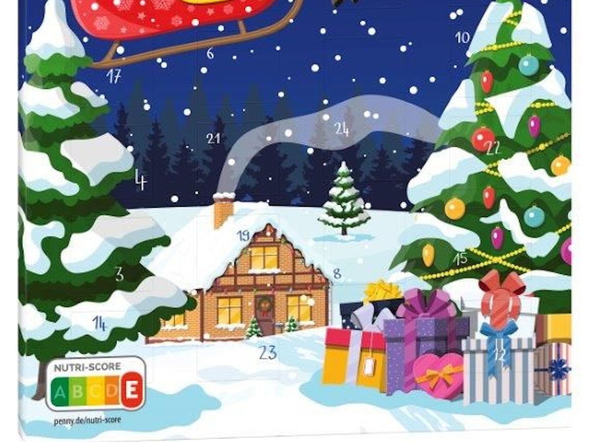 Rückruf des Douceur, Adventskalender ‚Weihnachtsdorf‘, 75g.