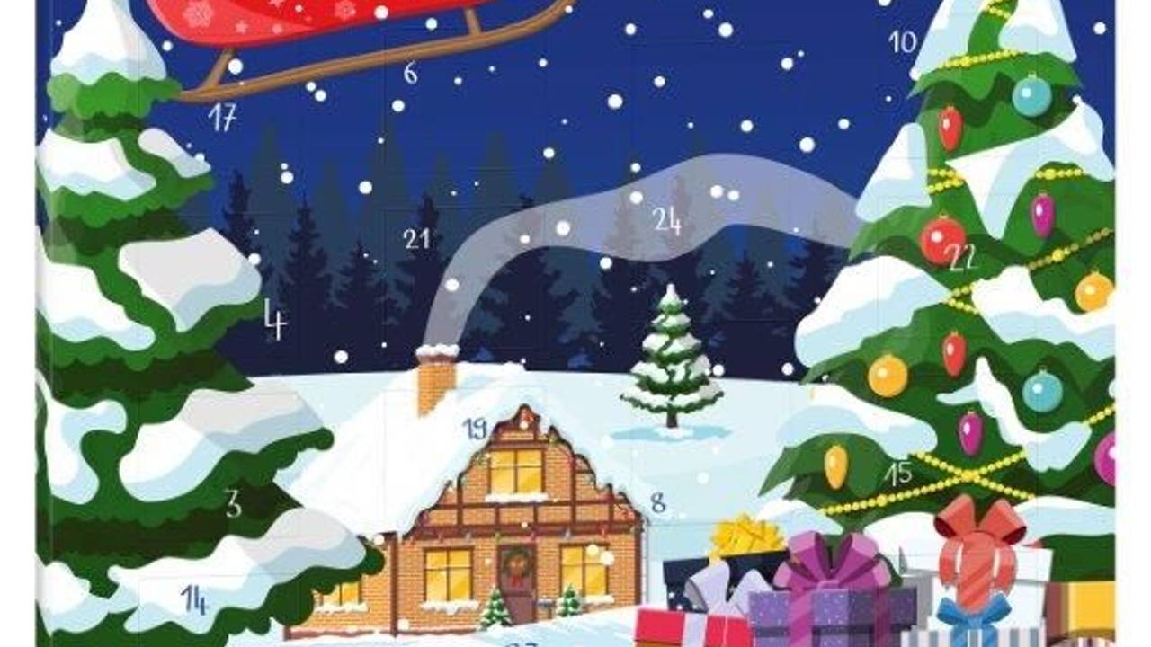 Rückruf des Douceur, Adventskalender ‚Weihnachtsdorf‘, 75g.