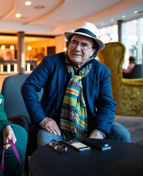 Al Bano und Romina Power im Dezember 2018 vor ihrem Auftritt in der Dortmunder Westfalenhalle.