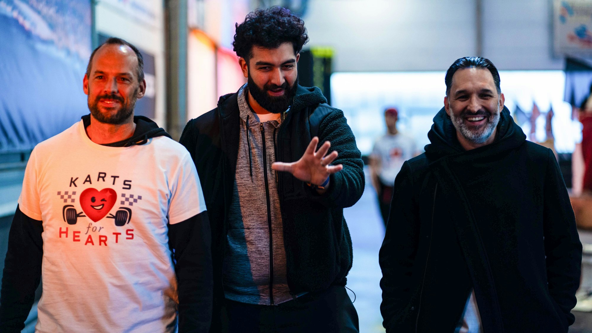 Faisal Kawusi beim Kart-Event Karts for Hearts.