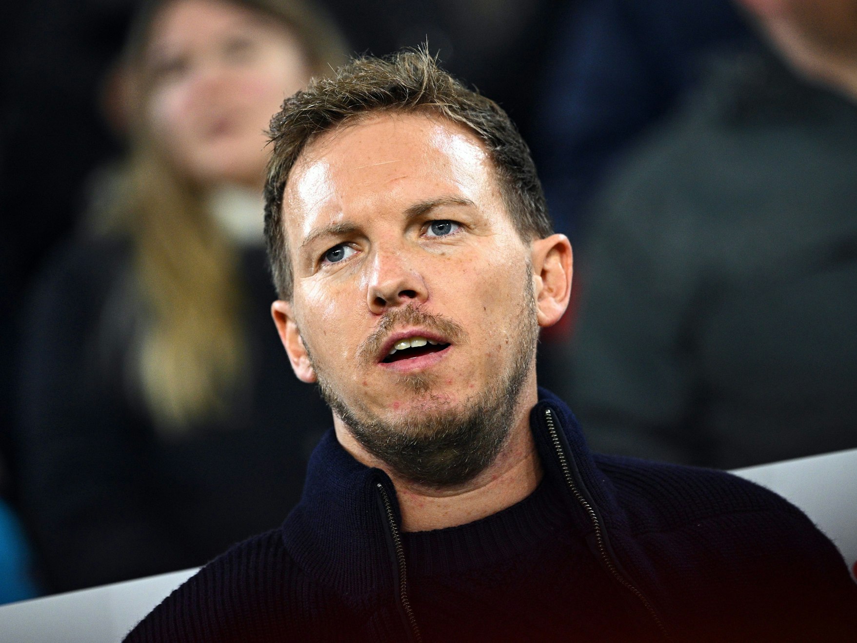Bundestrainer Julian Nagelsmann vor Spielbeginn.