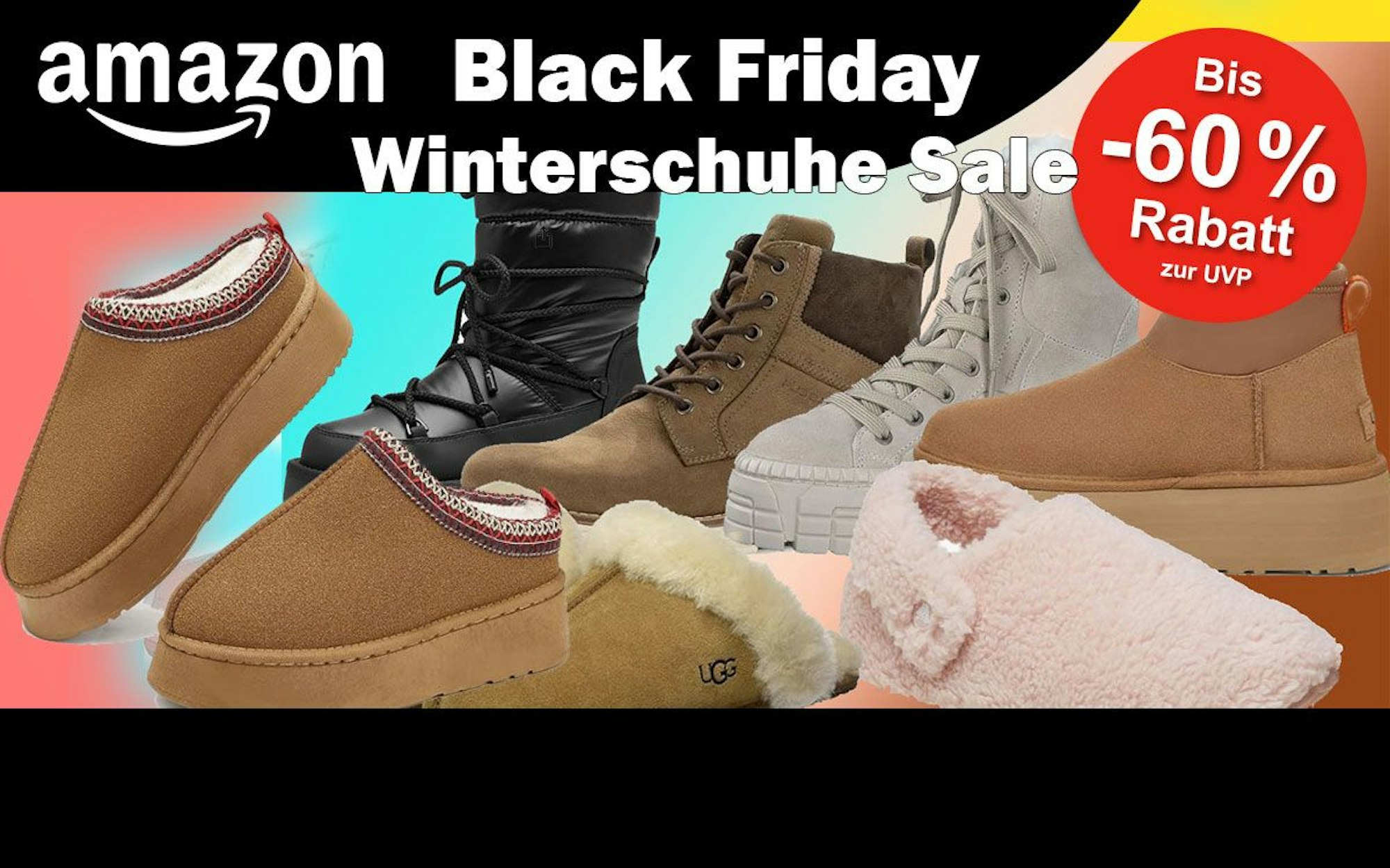Auf dem Bild sind unterschiedliche Winterschuhe zu sehen.