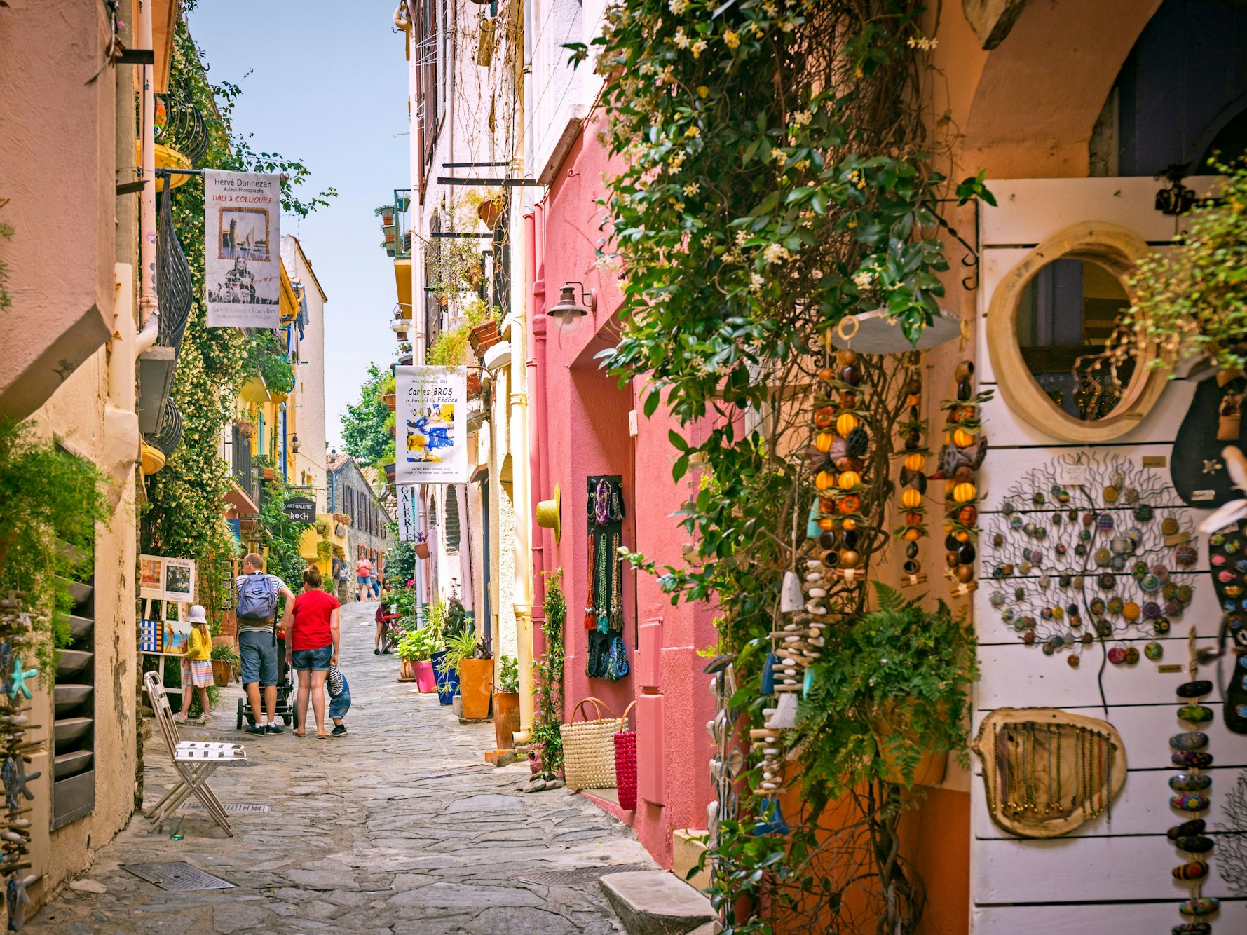 Die schmalen Gässchen in Collioure