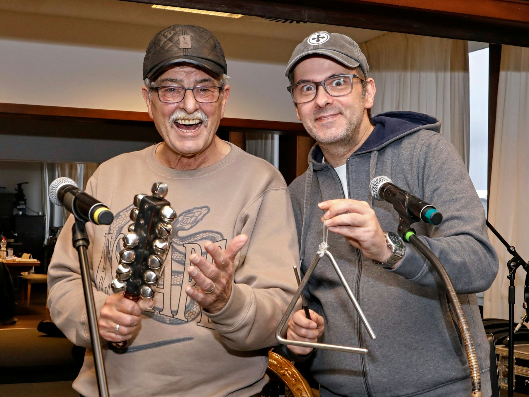 Karl-Heinz Brand und Marc Metzger bei den Proben.
