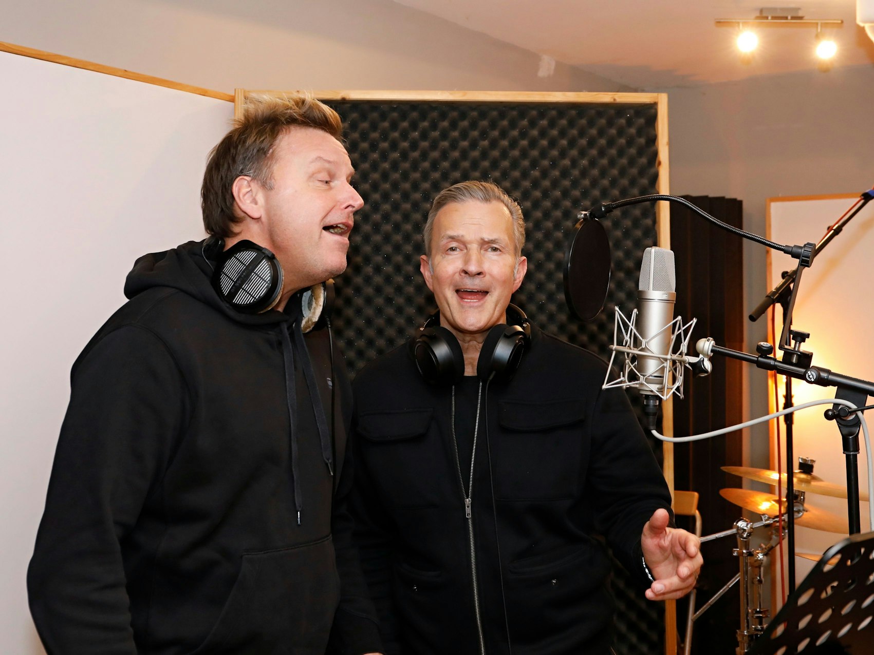 Mirko Bäumer und Frank Reudenbach im Studio.