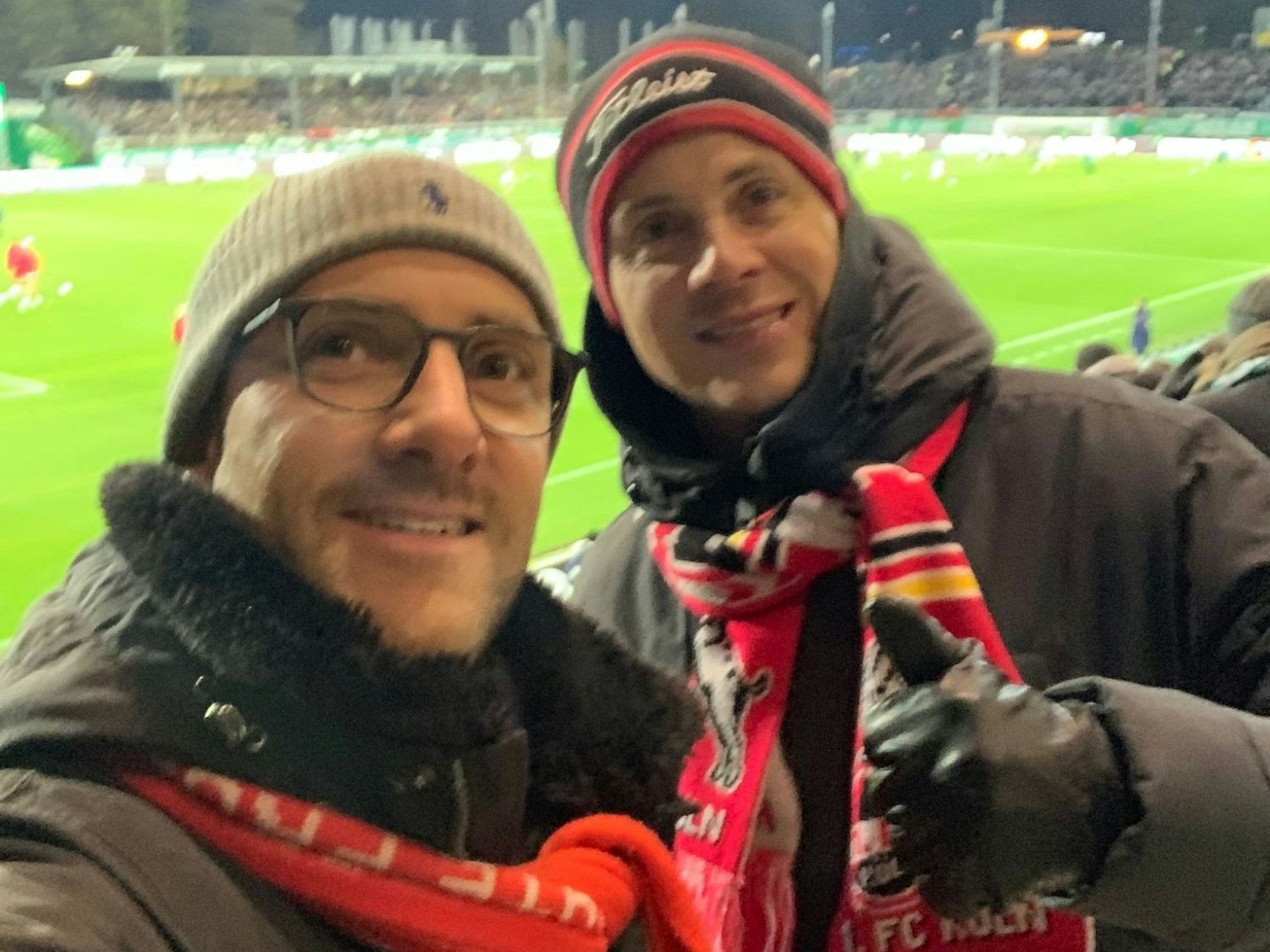 FC-Fan Daniel war mit Begleitung in Münster live dabei.