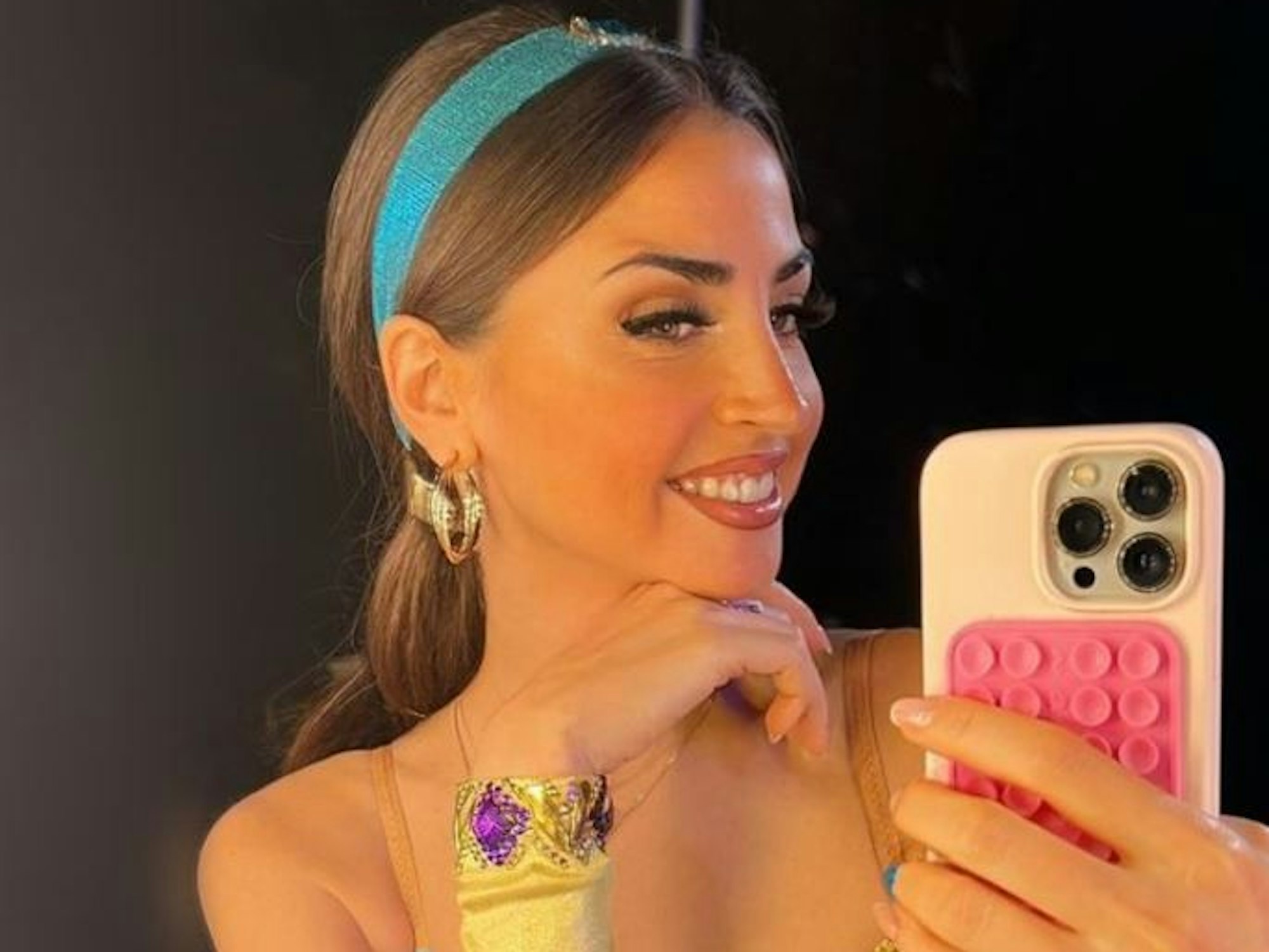 Ekaterina Leonova, hier freudestrahlend auf einem Selfie, das die Profitänzerin am 2. November 2024 auf Instagram veröffentlicht hat.