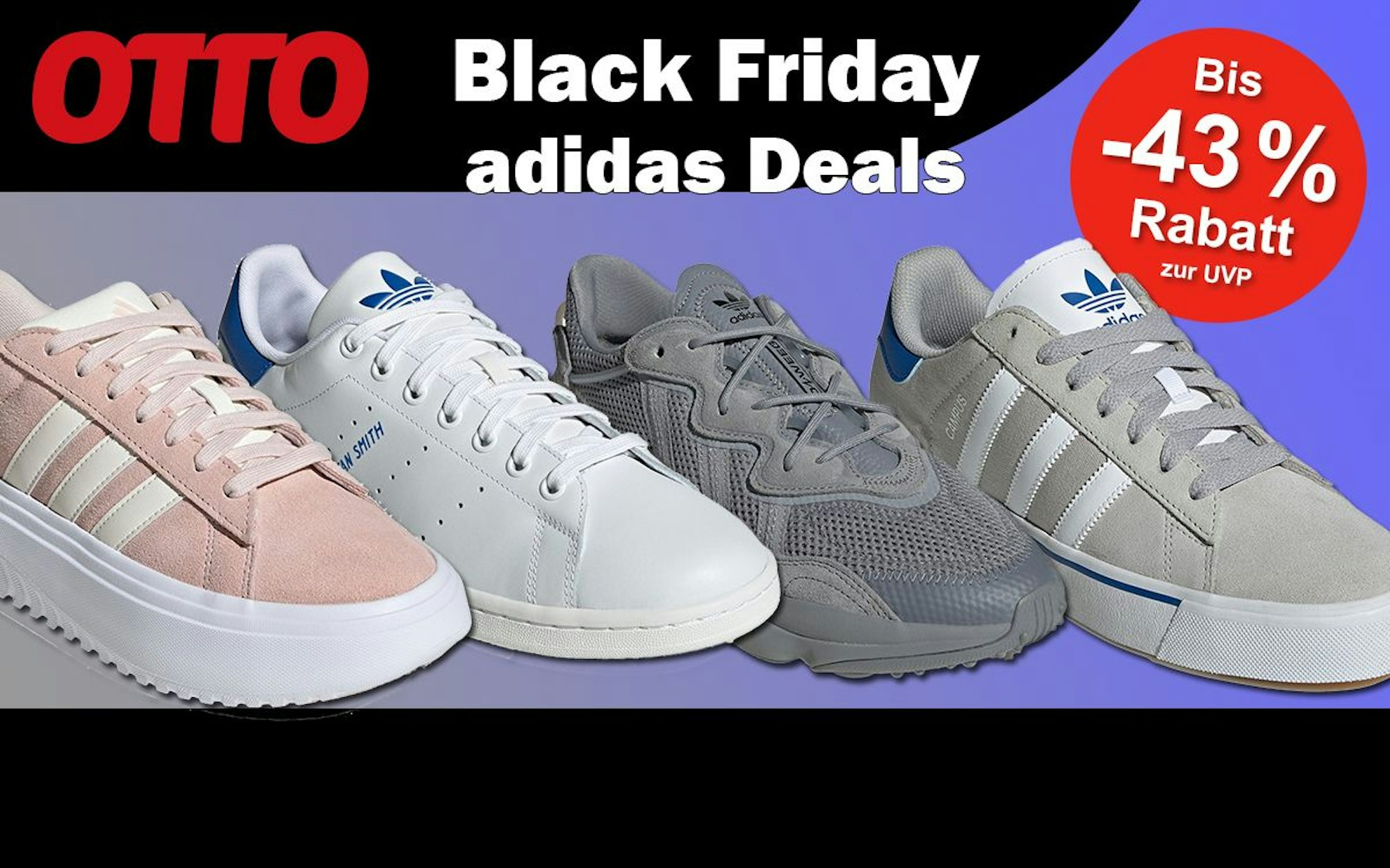 Darstellung von adidas Sneaker im Black Week Sale bei OTTO