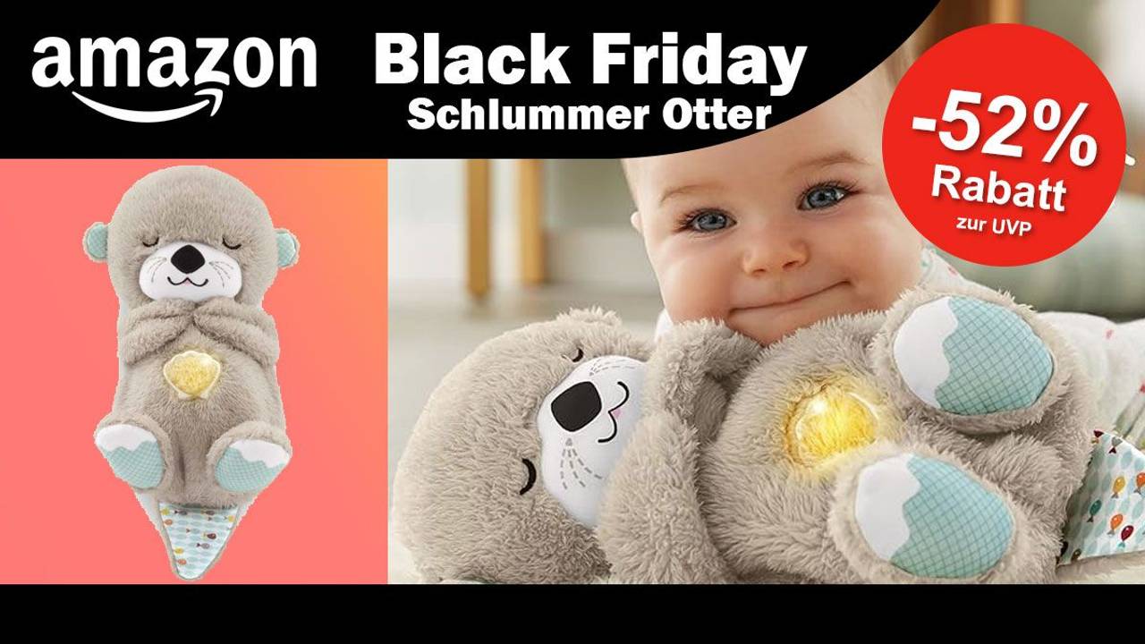 Auf dem Bild ist einmal der Schlummer Otter alleine zu sehen und im Einsatz mit Baby.