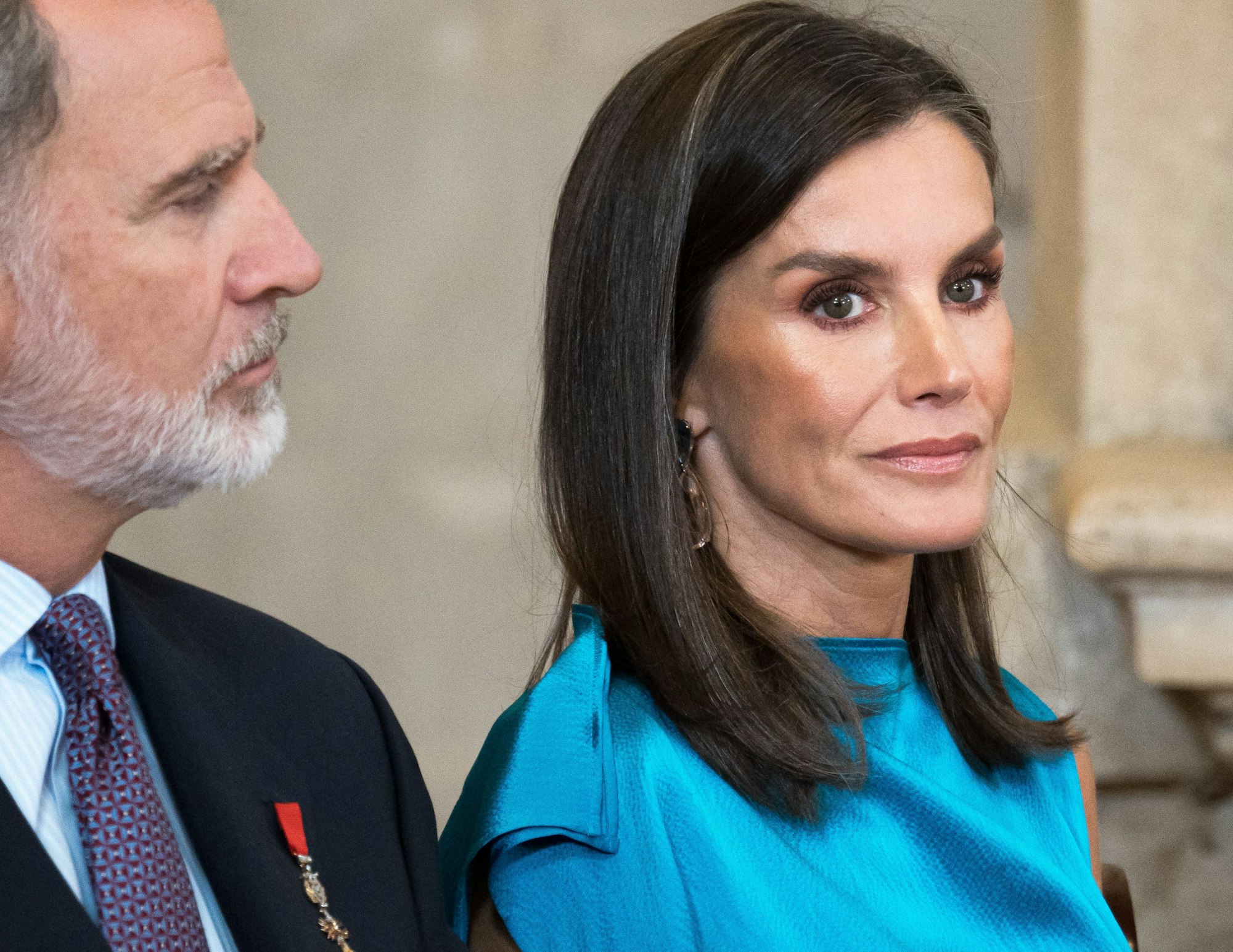 König Felipe VI. und Königin Letizia (hier auf einem Archivfoto vom Sommer 2024)