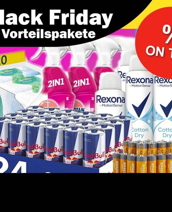 Auf dem Bild sind diverse Vorteilspalete abgebildet. Zum Beispiel Redbull, Airwaves Kaugummis u.v.m.