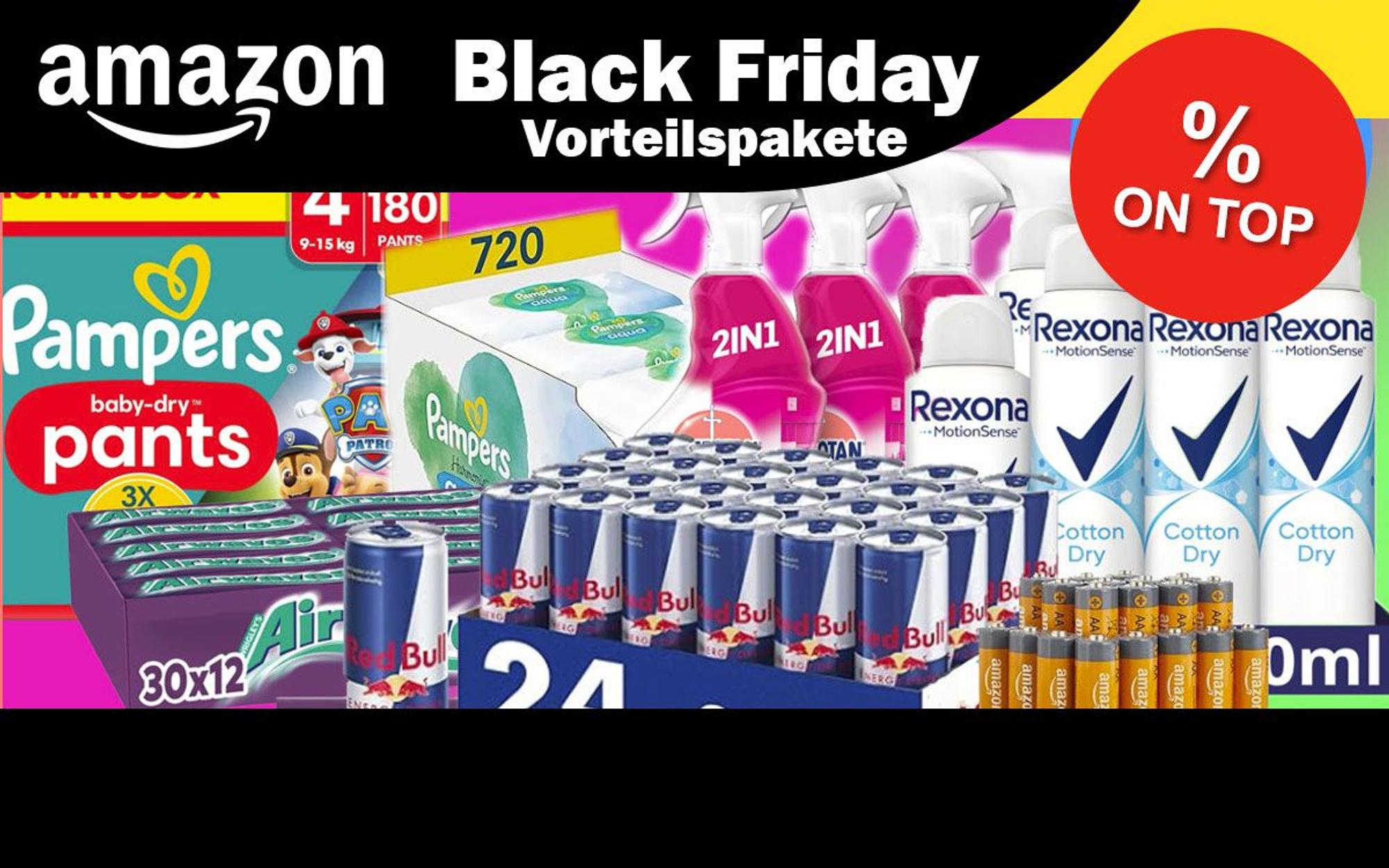 Auf dem Bild sind diverse Vorteilspalete abgebildet. Zum Beispiel Redbull, Airwaves Kaugummis u.v.m.