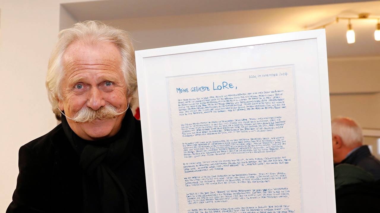 Henning Krautmacher mit seinem Brief an „LoRe“.