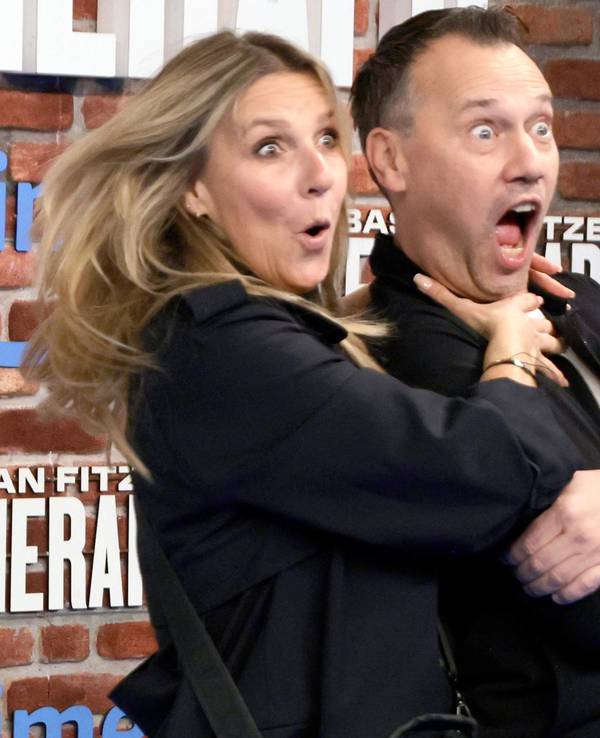 Kim Fisher, Moderatorin, und Sebastian Fitzek, Thrillerautor im Juni 2023