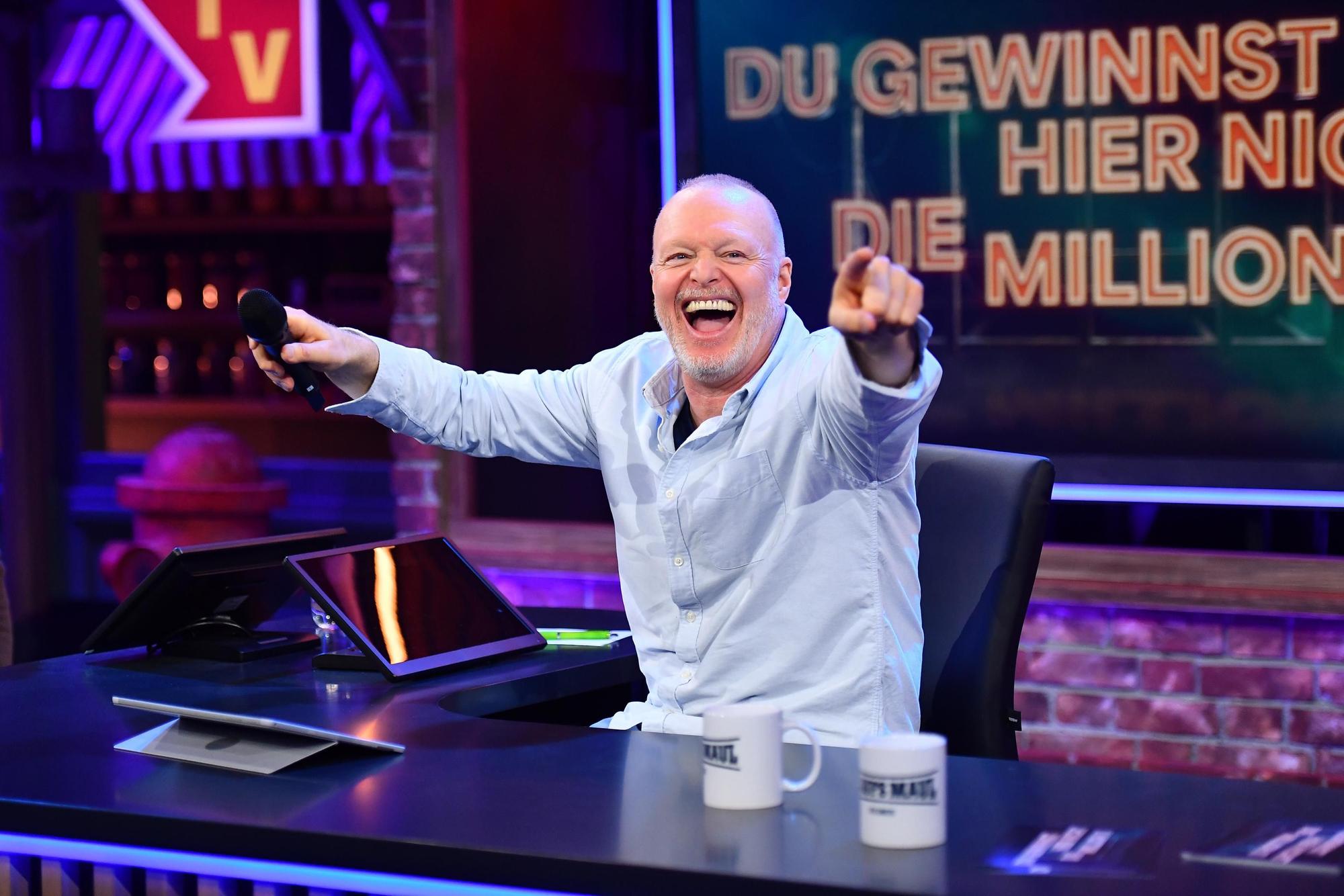 Stefan Raab in seiner Show „Du gewinnst hier nicht die Million“.