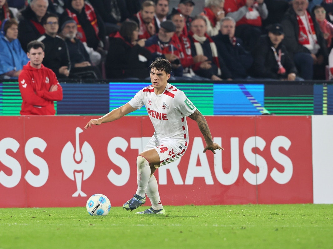 1. FC Köln gegen Holstein Kiel, DFB-Pokal, 2. Runde: Julian Pauli (1. FC Köln) in Aktion.