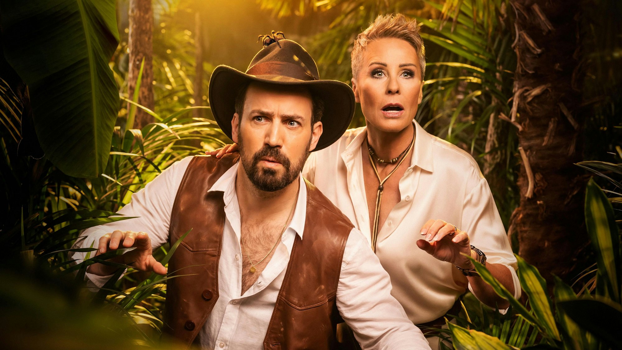 Moderatoren Jan Köppen und Sonja Zietlow von „Ich bin ein Star – Holt mich hier raus!“