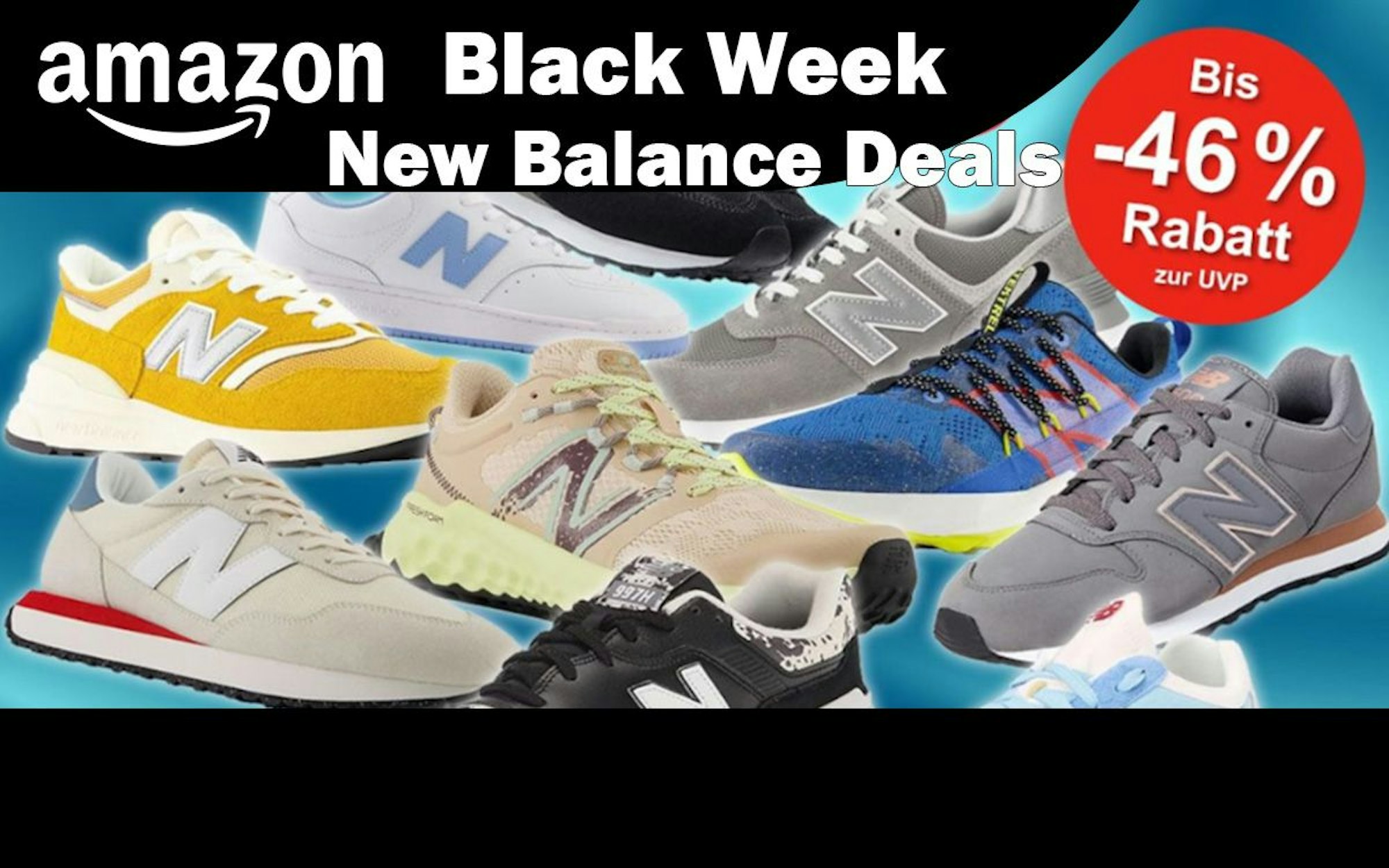 Jetzt Mega Deals auf New Balance im Black Friday Sale Bis 46 auf viele stylische Sneaker der beliebten Trendmarke bei Amazon sparen Express